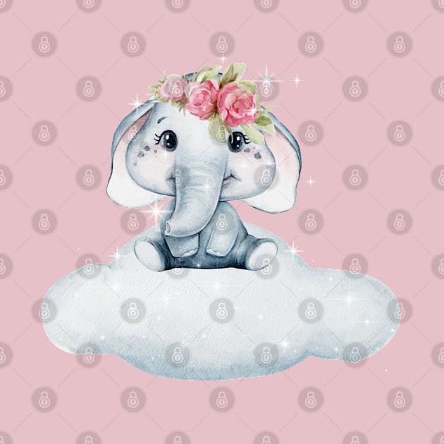 Baby Elephant on a Cloud by Truth or Rare