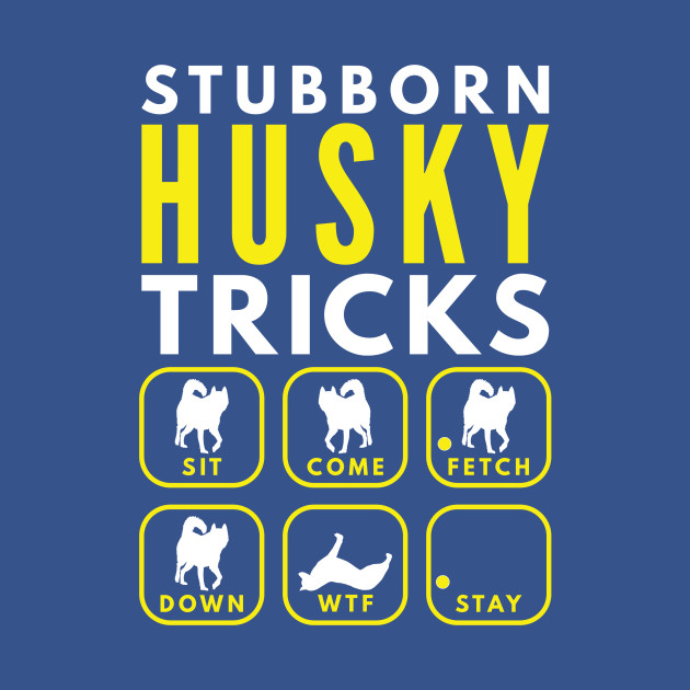 Discover Stubborn Husky Tricks - Dog Training - Siberian Husky - T-Shirt