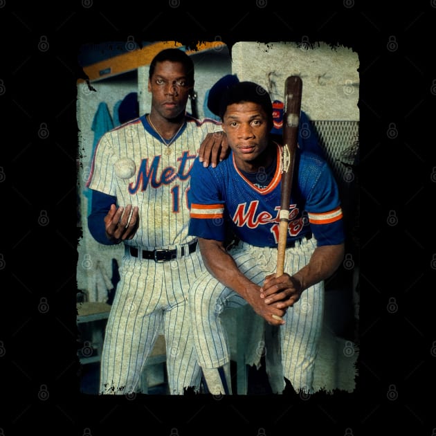 Dwight Gooden and Darryl Strawberry in New York Mets, 1983 by PESTA PORA