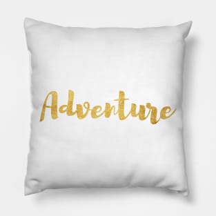 Adventure in Gold Pillow