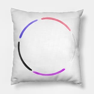 Pride in minimalism (genderfluid pride) Pillow