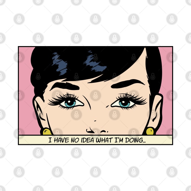 Retro Pop Art Comic Girl 1950s Vintage by kolakiss