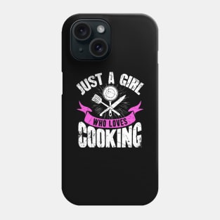 Just a girl who loves cooking Phone Case