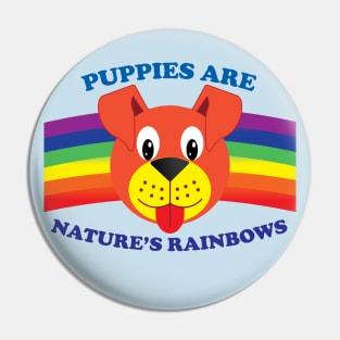 Puppies Are Nature's Rainbows No Background Pin