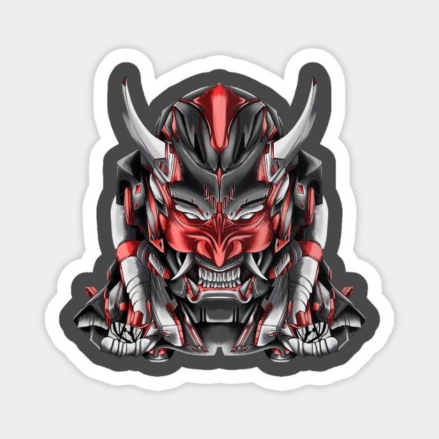 AWESOME MECHA ONI MERCH Magnet by Unikk.clo