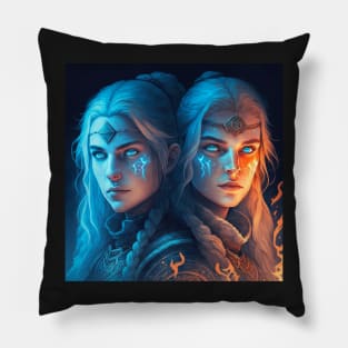 Twin Viking Females Pillow