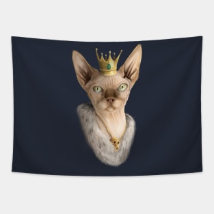 Royal Sphynx cat Tapestry