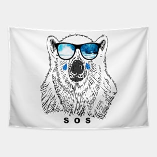Polar Bear Sends Out an SOS Tapestry