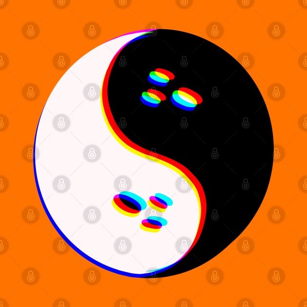 Spooky Yin Yang 3D by Doodle by Meg