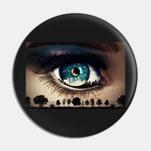 eye wild night Pin