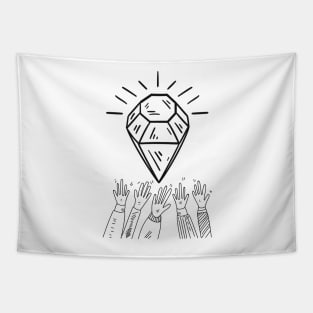 Diamond Hands Tapestry