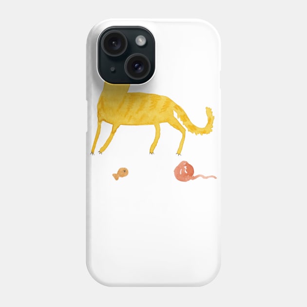 Nice Ginger Cat Phone Case by Sophie Corrigan