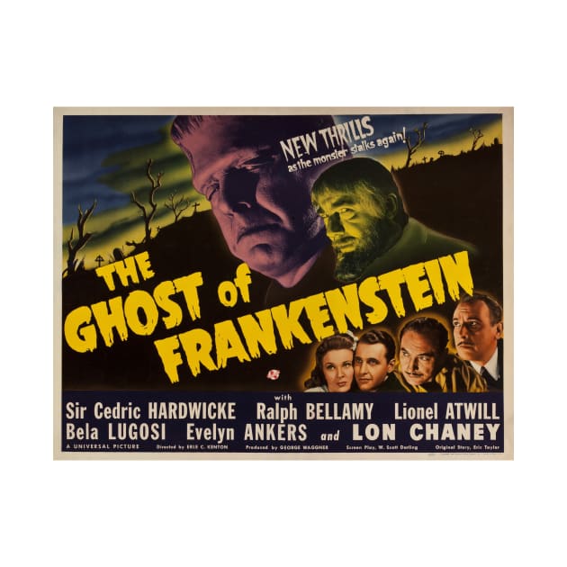 THE GHOST OF FRANKENSTEIN 1942 Vintage Hollywood Movie by vintageposters