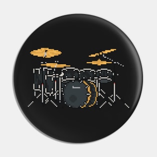 Pixel Black Floyd Drum Set Pin