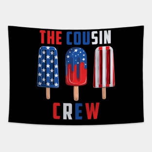 The Cousin Crew 4th Of July Us Flag Tapestry