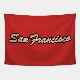 Football Fan of San Francisco Tapestry