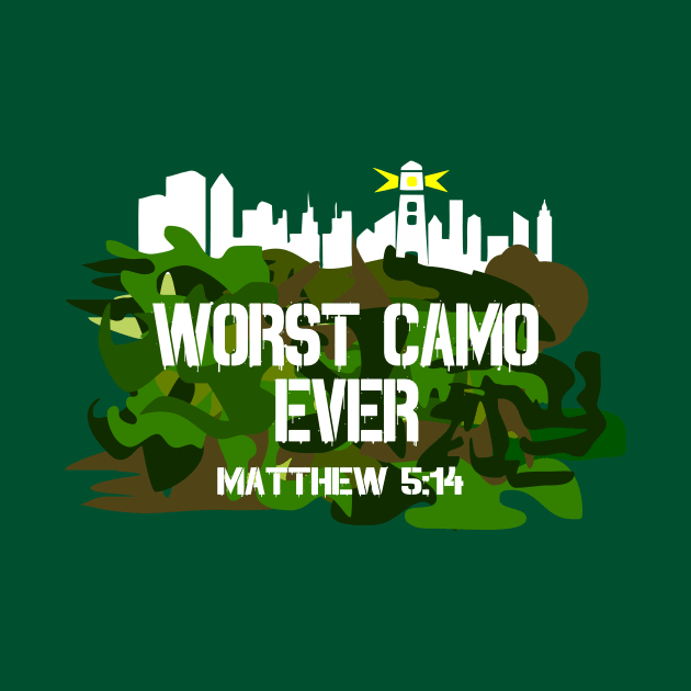 Worst Camo Ever Christian Shirts by TGprophetdesigns