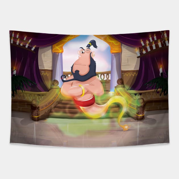 Make a Wish Genie Tapestry by nickemporium1