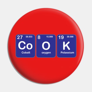 Cook Text Design with Chemistry Sience  Periodic table Elements  for Science and Chemisty students Pin