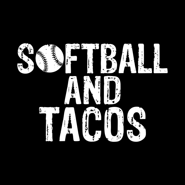 Cute Softball and Tacos Softball Players by theperfectpresents