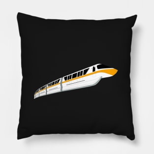 Orange Monorail Pillow