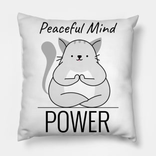 Peaceful mind power Pillow