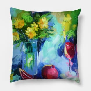 Spring still life Pillow