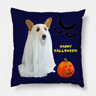 Corgi on Halloween Pillow