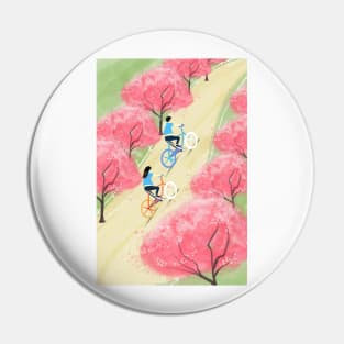 Riding Children Art Prints Pin