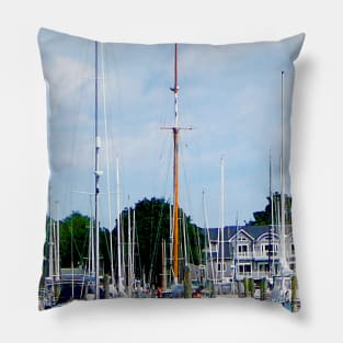 Wickford RI - Village Dock Pillow