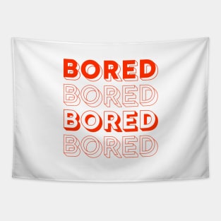 Bored red and white Tapestry