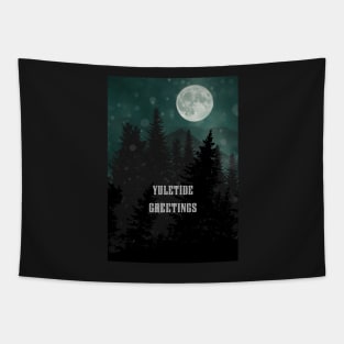 Yuletide Greetings - Yule Mountains Tapestry