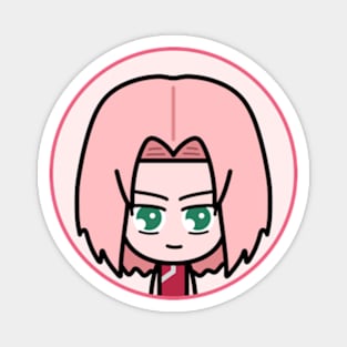 Sakura Haruno Naruto Chibi Anime Art T-Shirt Magnet