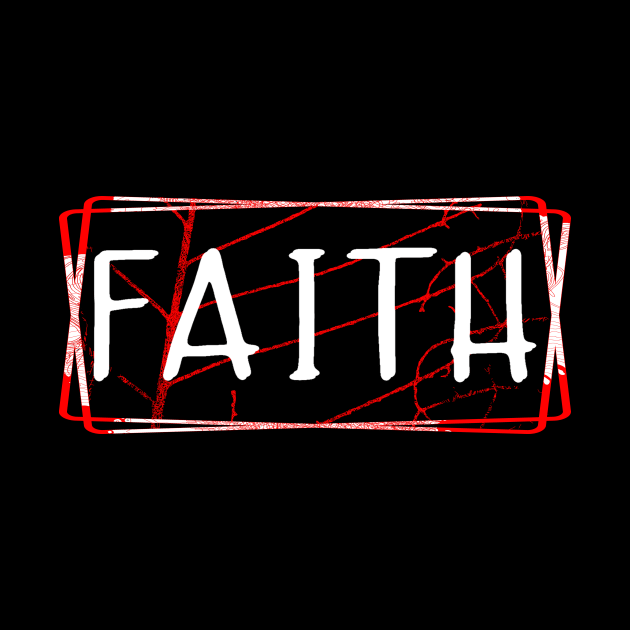 Faith Red White Black by joyjeff