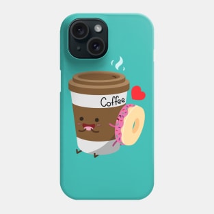 Coffee and Donut Phone Case