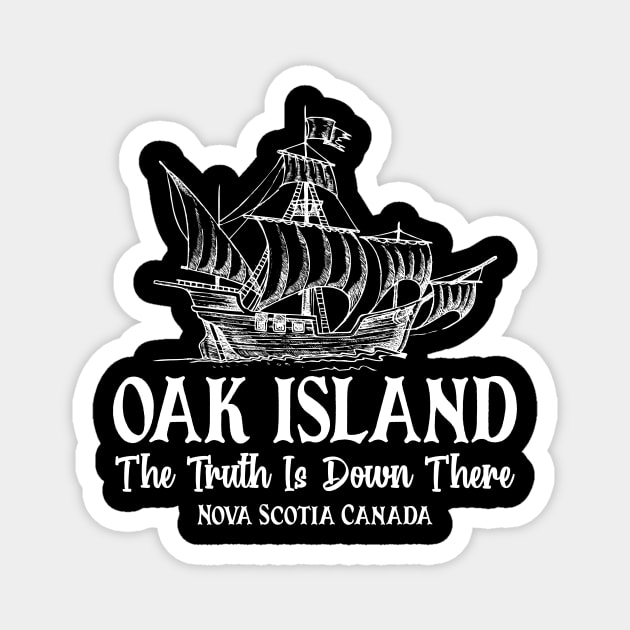 Oak Island Canada Hunting Magnet by Realfashion