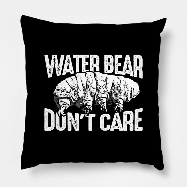 Humorous Science Teachers Masks Water Bear Pillow by FanaticTee