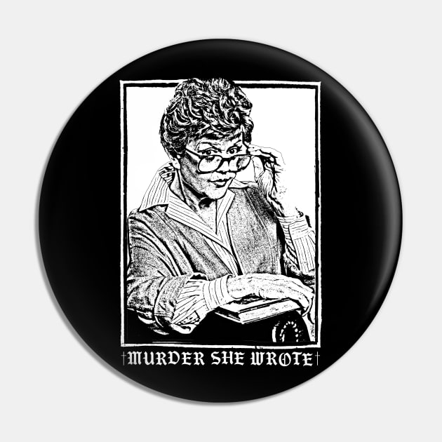 Murder She Wrote ∆∆ Vintage Look Original Design Pin by DankFutura