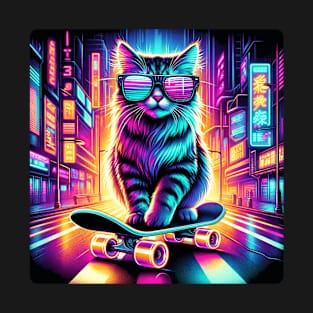 Cat On Skateboard T-Shirt