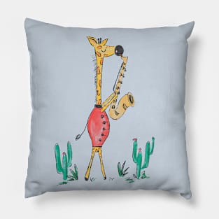 Jazzy Giraffe Pillow