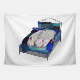 Rats in bed Tapestry