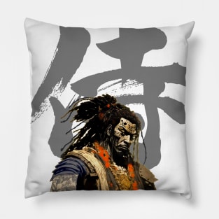 Yasuke Black Samurai in 1579 Feudal Japan No. 2 Pillow