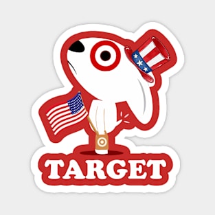 American Flag Bullseye Team Member Magnet