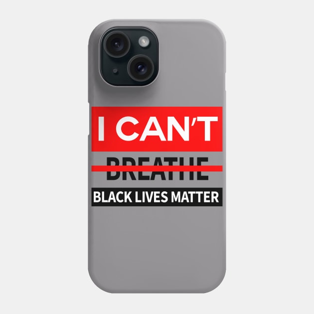 black lives matter, i cant breathe, george floyd Phone Case by AzPro