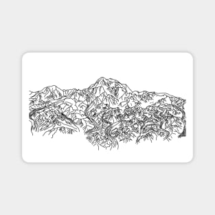 Denali Line Drawing Magnet