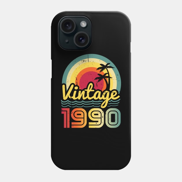 Vintage 1990 Made in 1990 33th birthday 33 years old Gift Phone Case by Winter Magical Forest