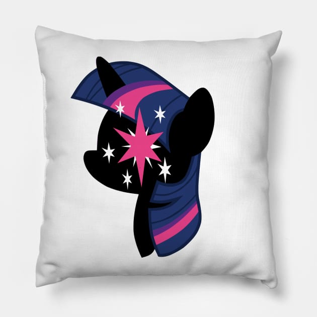 Twilight Sparkle Silhouette Pillow by DShadow