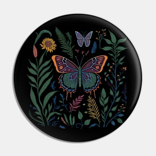 Butterflies and plants Pin