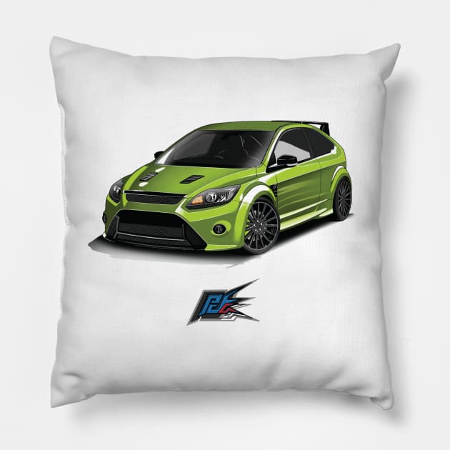 ford focus rs Pillow by naquash