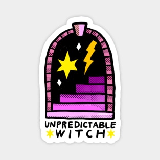 Unpredictable witch Magnet